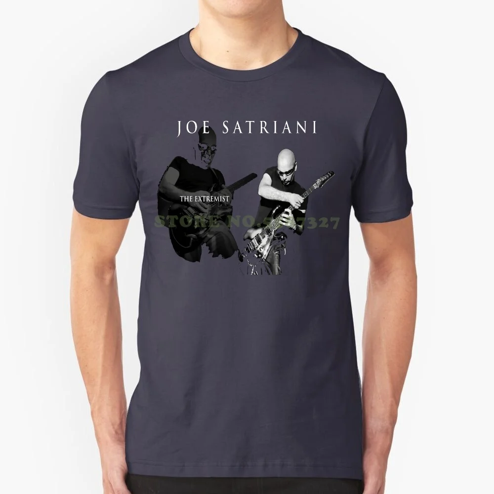 Camiseta negra de Joe Satriani Guitar para hombre, camisa de Rock Band, camiseta de Rock, camiseta de manga corta, nueva camiseta de moda