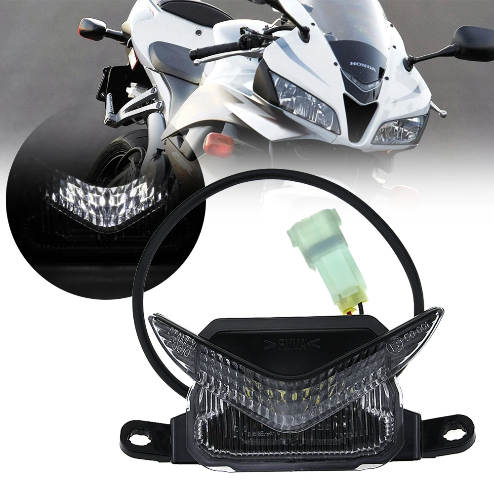 For HONDA CBR600RR CBR 600RR 2007-2011 Motorcycle Accessories Front Center Marker LED Pilot Light Smoke