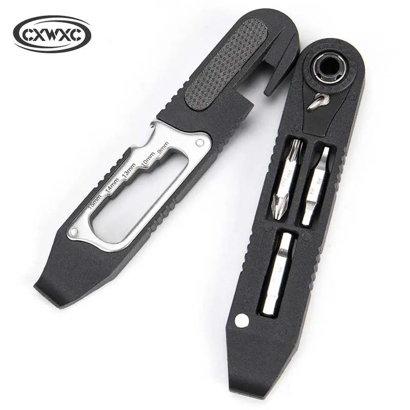 

Bike Repair Tools Kit Bicycle Accessaries Portable Hex SpokeTyre Lever Allen Wrench Bits Compact Multitool Cycling Tools