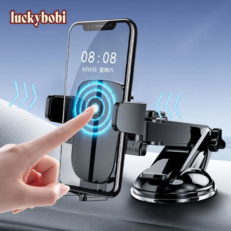 

Sucker Car Phone Holder Mobile Phone Holder Stand in Car No Magnetic GPS Mount Support For iPhone 13 12 11 Xs Pro Xiaomi HUAWEI