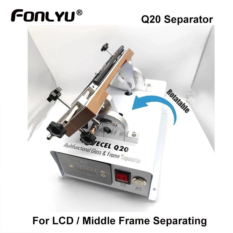 Novecel Q20 Edge Screen Middle Frame Separator Machine For Samsung Huawei LCD Glass Panel Separating Bezel Frame Removing tools