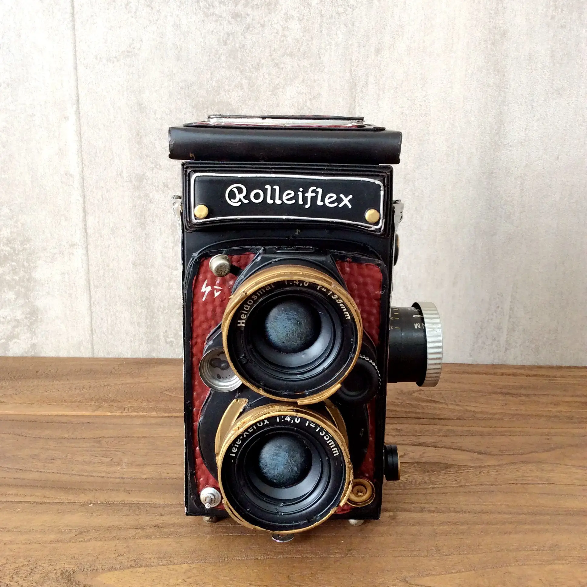 Retro Camera Model Vintage Ironwork Tin Retro Crafts Handmade Collection Handicraft Decorations Gifts