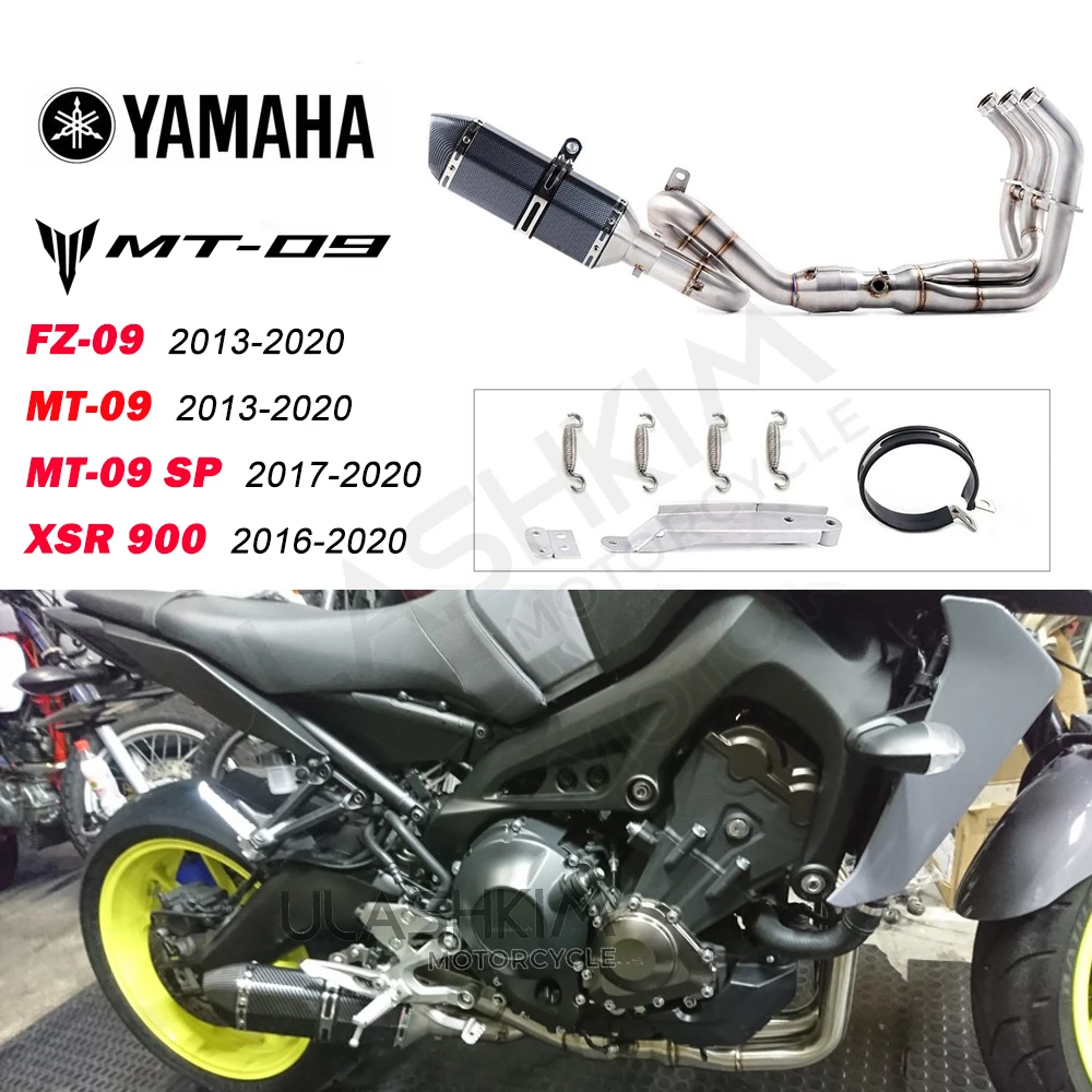 Full System For Yamaha Fz09 Mt09 mt-09 fz-09 Xsr900 2013 To 2021 Motorcycle Escape Exhaust Motorcycle Exhaust Full System