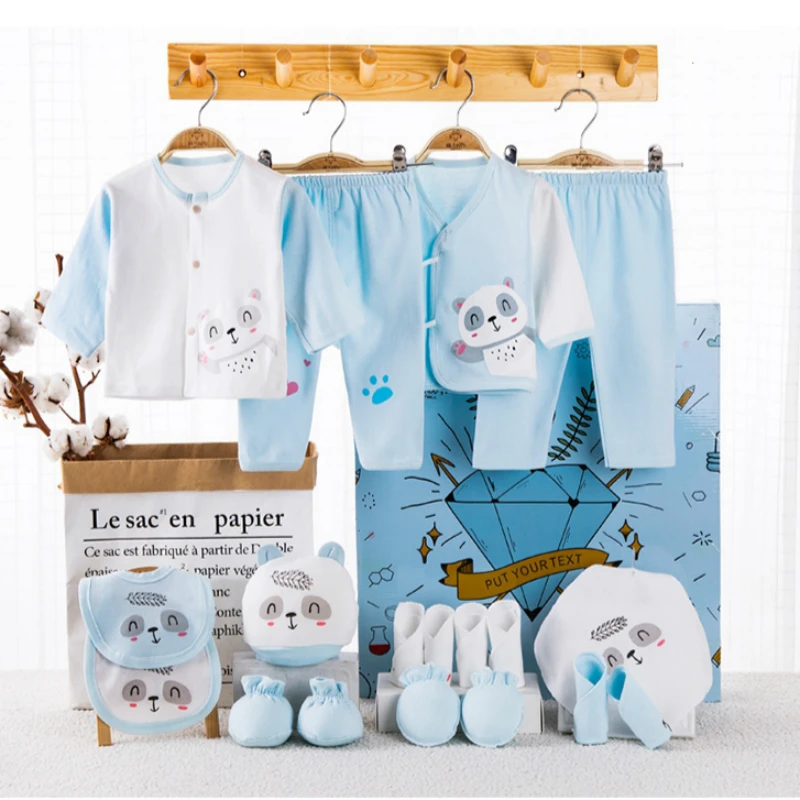 18Pcs/lots Newborn Baby Clothes Set 100% Soft Cotton Spring Newborn Set Infant Gift Baby Clothing For New Born Clothes Baby Suit