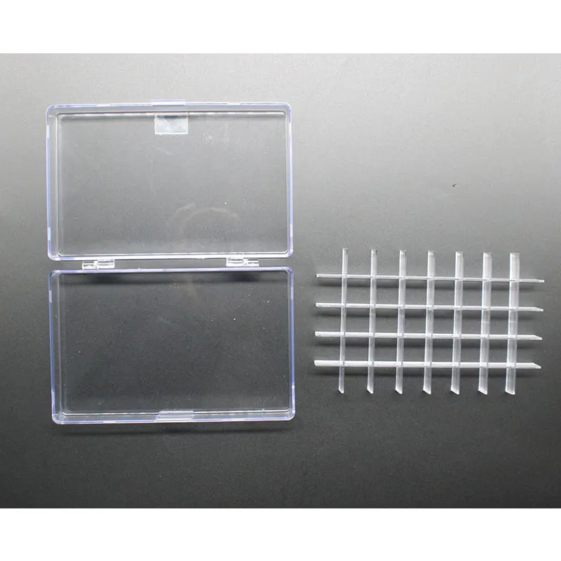 1pcs 40 Grids Transparent Acrylic Finger Sponge Daubers Storage Box Organizer Case Pack DIY Craft Finger Sponge Daubers Stamping