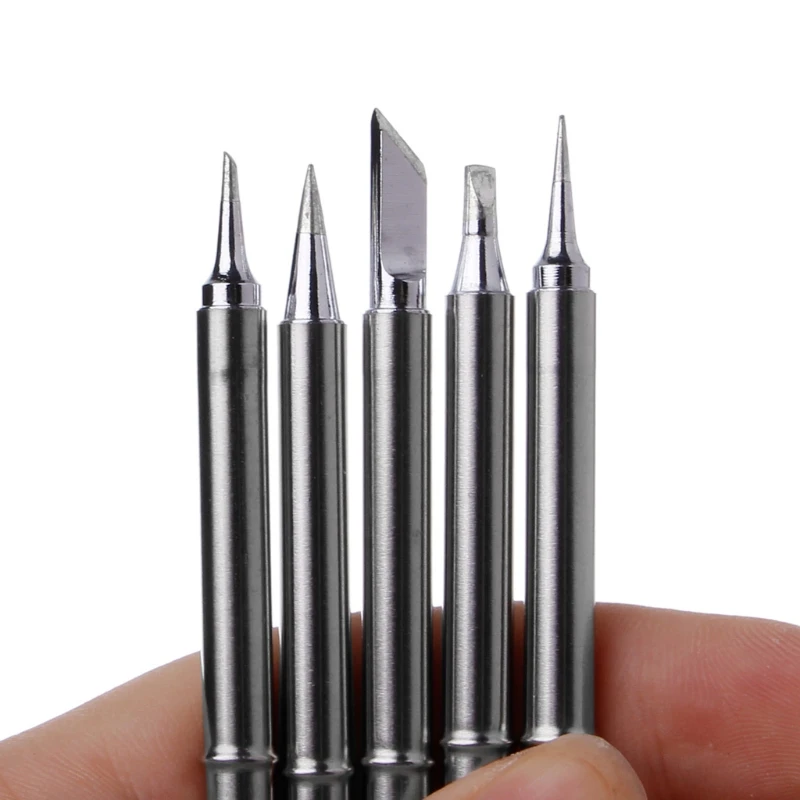 5 قطعة/المجموعة T12 سلسلة اللحيم الحديد نصائح ل Hakko FX951 BAKON 950D لحام محطة بالتنقيط تلميح ل سبيكة لحام