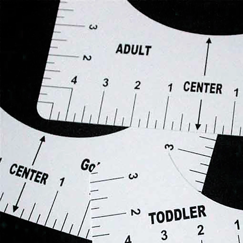 T-Shirt Ruler Guide, Clothing Tailor Round Neck Calibration Alignment Tool,  Sewing Dressmaking Pattern Design Drawing Template