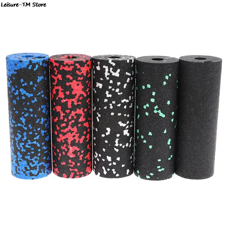 1pcs EPP Hollow Yoga Column Foam Roller Blocks Massage Yoga Ball Gym Pilates Yoga Exercise Fitness Equipment Black