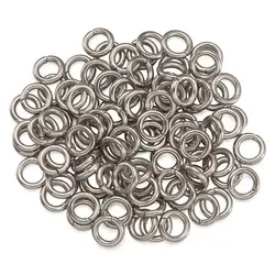 4000pcs 3mm 4mm 5mm 6mm 7mm 8mm 10mm Stainless Steel Open Jump Rings Single Loop Split Ring Connectors for Jewelry Making DIY