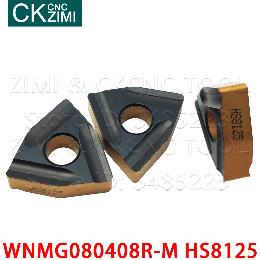 WNMG080408R-M HS8125 WNMG 080408R wkładki z węglika dłutowanie ostrze toczenie wkładki tokarka metalu CNC narzędzia WNMG 080408 R dla stali
