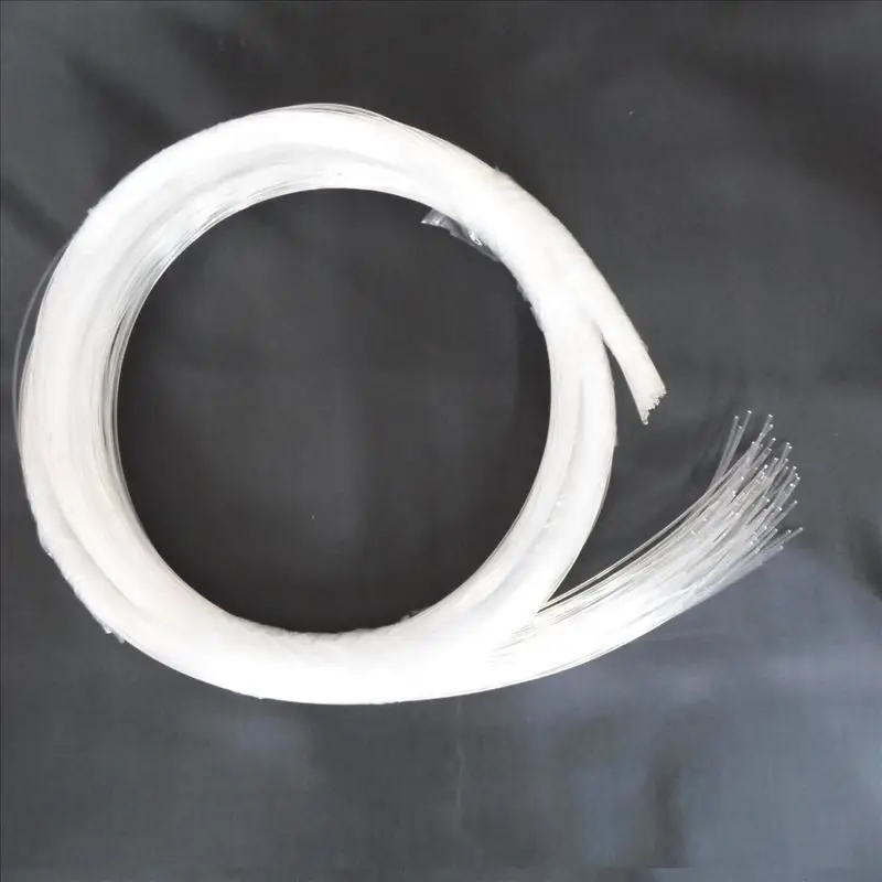 100PCS X 6～10 Meter 0.5mm 0.75mm 1mm 1.5mm Diameter End Glow PMMA Fiber Optic Cable For Star Ceiling Decoration Free Shipping