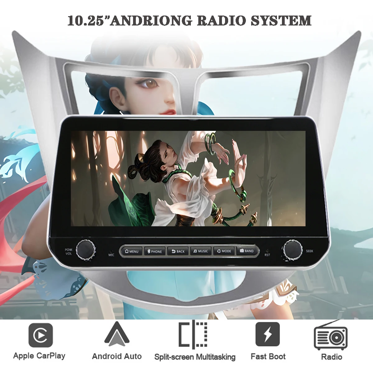 Autoradio Multimedia Video DVD-Player Navigation GPS-Monitor Android 13 8 256g für Hyundai Solaris Akzent Verna Stereo