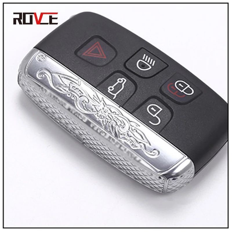 ROVCE High quality New Remote Key Shell Case Button For Land Rover Car Key Metal Side Cover