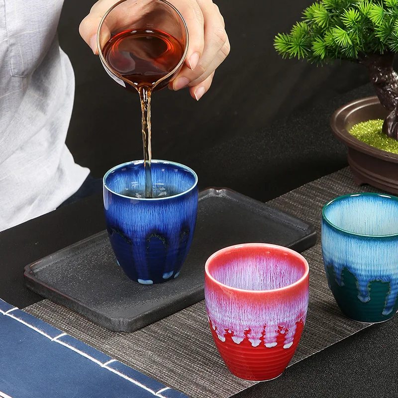 

Large Master Cup Ceramic Large Capacity Water Cup Jianzhan Tea Cup Coffee Cup Wine Glass Single Cup wine glasses