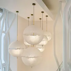 Moon pendant light art creative post modern lighting Catellani&Smith Postkrisi staircase living room dining bar simple lights