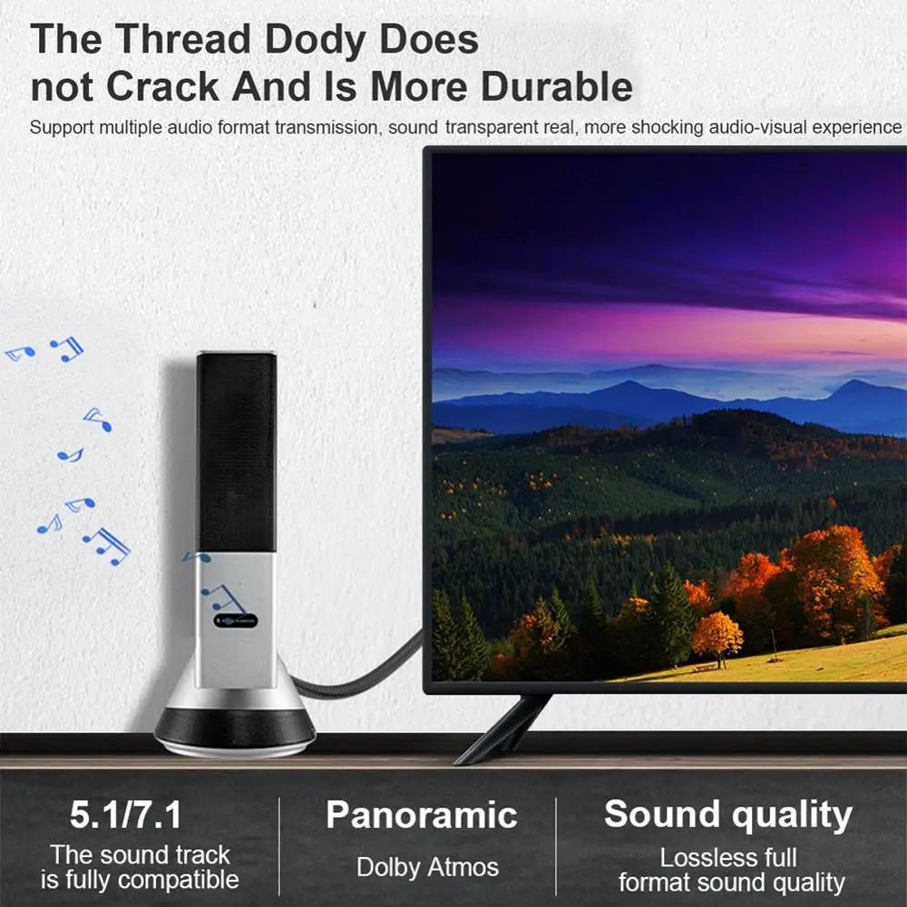 2.1 48Gbps cavo Video ad altissima velocità cavo Video durevole ad alta velocità 8K 7680x4320 cavo connettore ad alta definizione