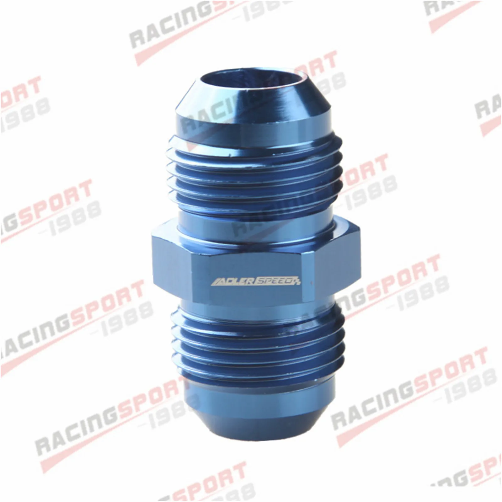 -10AN 10AN To AN10 AN-10 Male Aluminum Straight Union Fitting Fuel Adapter Blue