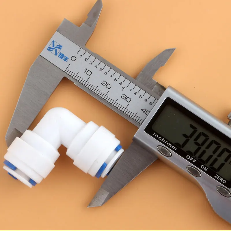 3/8 " - 3/8" OD Tabung PE Pipa Fitting Hose Elbow 6060 Diameter 9.5MM Konektor Air Akuarium filter Reverse Osmosis System