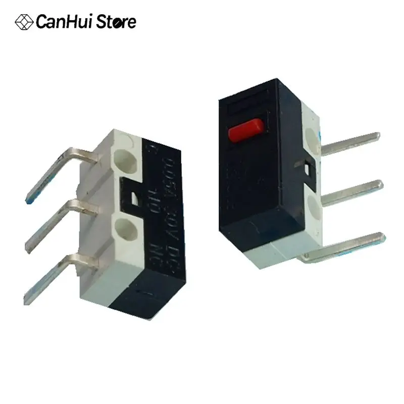 20Pcs Sample Right Angle Bend 3 Pins Micro Snap-acting Mouse Switch Microswitch Right/Left Mouse Switch Push Button switch New