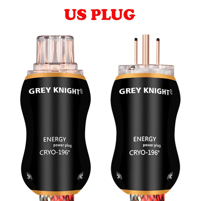 GREY KNIGHT ENERGY 17mm Audiophile HiFi OCC Audio power cable super High power connection cable EU/US/AU three options  