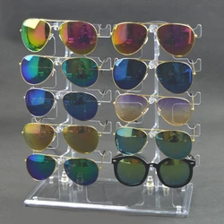 HOT 1 Set Two-row Glasses Holder Display Double-row 10-pair Glasses Display Stand for Personal Use on a Dresser Commercial