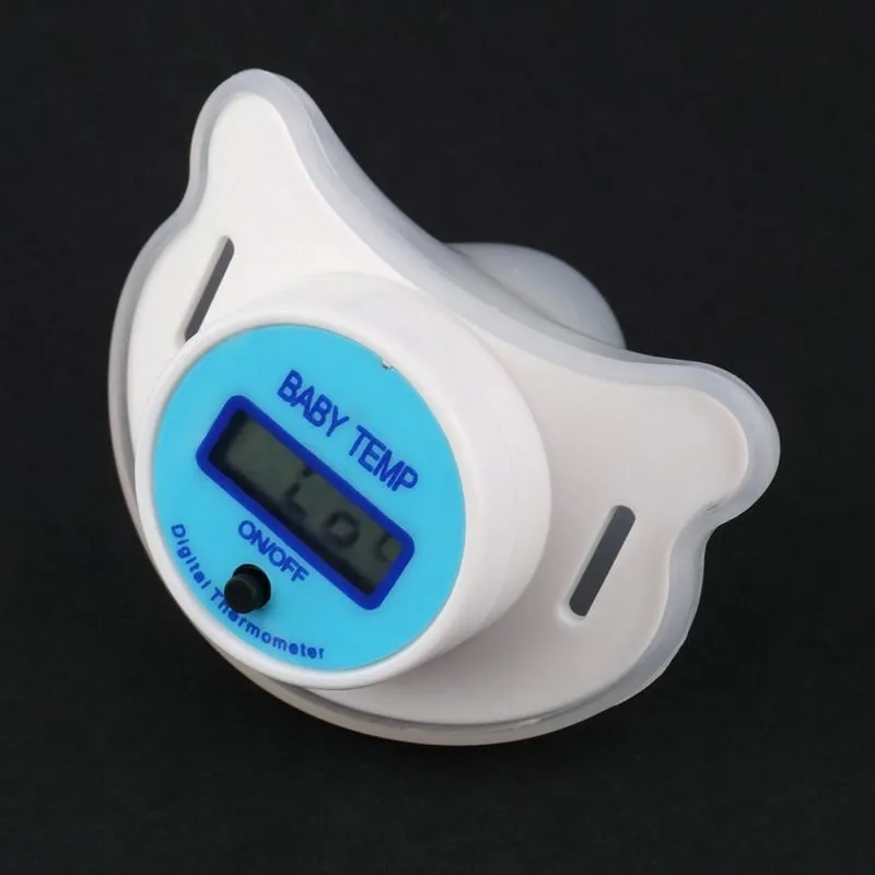 Baby Thermometer Pacifier Easy Digital Monitor of Temperature for Girl Or Boy in Celsius xobw