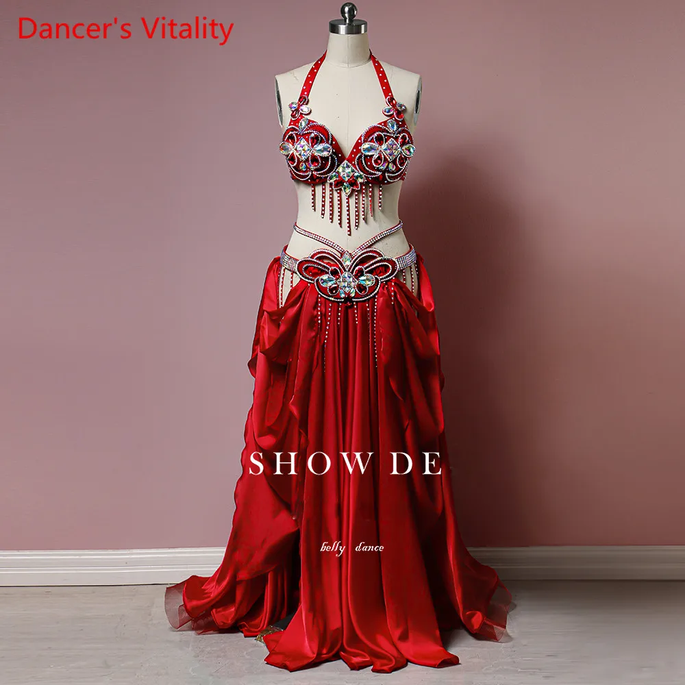 

Belly Dance Performance Dress Women's Highend Customized Adult Child Oriental Dance Competition Suit Whole Sale Stage Clothes