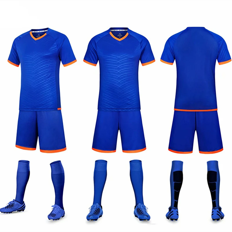 

Adult Kids Soccer Jersey Set Football Kit Men Child Futbol Training Uniforms Sport Short Sleeve Tshirt Shorts