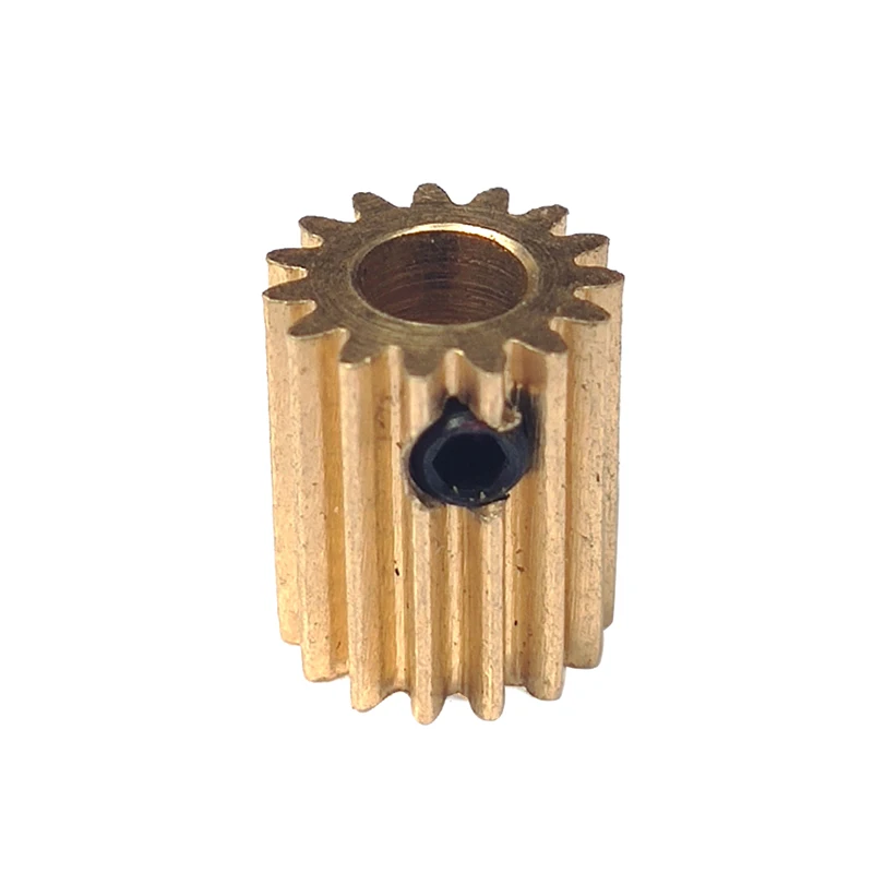 10pc 0.5M 12/13/14/15/16/17 Teeth  0.5mod  Gear Rack Spur Gear Precision Copper Steel Cnc Pinion  15T Length (L) 12mm