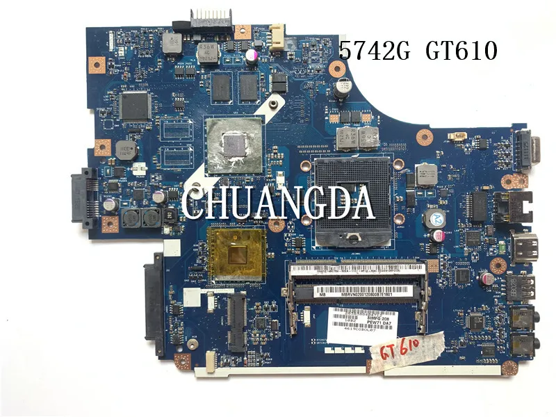 

For ACER 5742 5742G 5741 5741G notebook motherboard GPU GT610M HM55 LA-5894P 100% test work free CPU