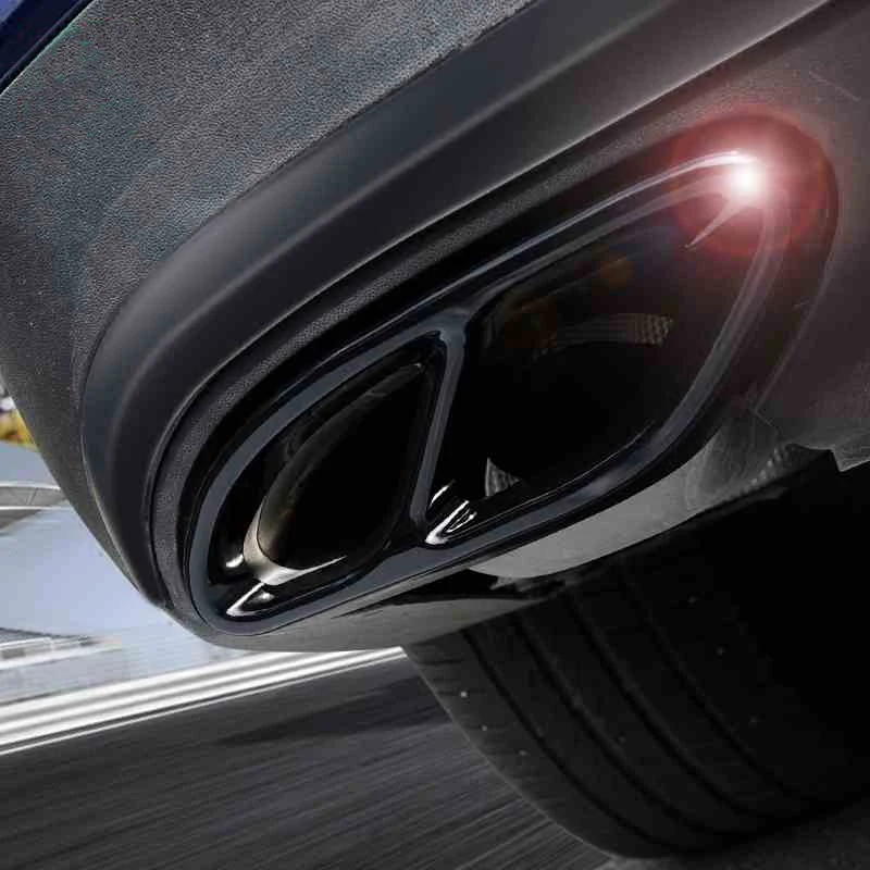 Car Styling AMG Exhaust Cover Outputs Tail Frame Trim Accessories For Mercedes Benz A B C E Class GLC W205 W207 W213 W176 W246