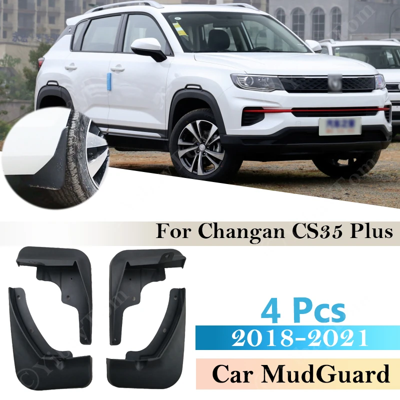 For Changan CS35 Plus 2018-2021 Mudguards Fender Mud Flap Guard Splash Mudguard Car Accessories Auto Styline Front Rear Mudflaps