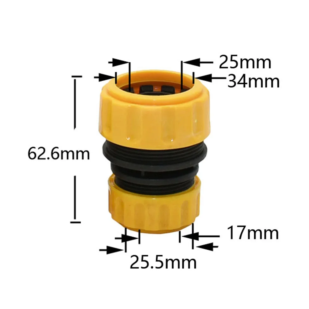 Garden Hose 1/2 3/4 1Inch Repair Quick Connector 16mm 20mm 33mm Reducing Connector  Water Tube Joints For Drip Irrigation 1PC