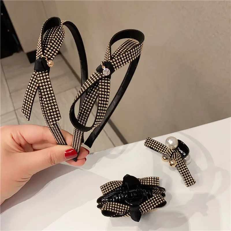 

Fashion Girl Retro crystal Hair Claws Beam Hairpin Women Hair Accessories Beauty Hair Crab Clamp Headwear hairbands Hair Clip