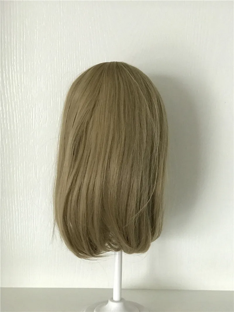 Latest Golden Sticked Hair Wig for 22inch Reborn Doll Long Strainght hair for 48-55cm Silicone Reborn Baby Dolls Hair Wig