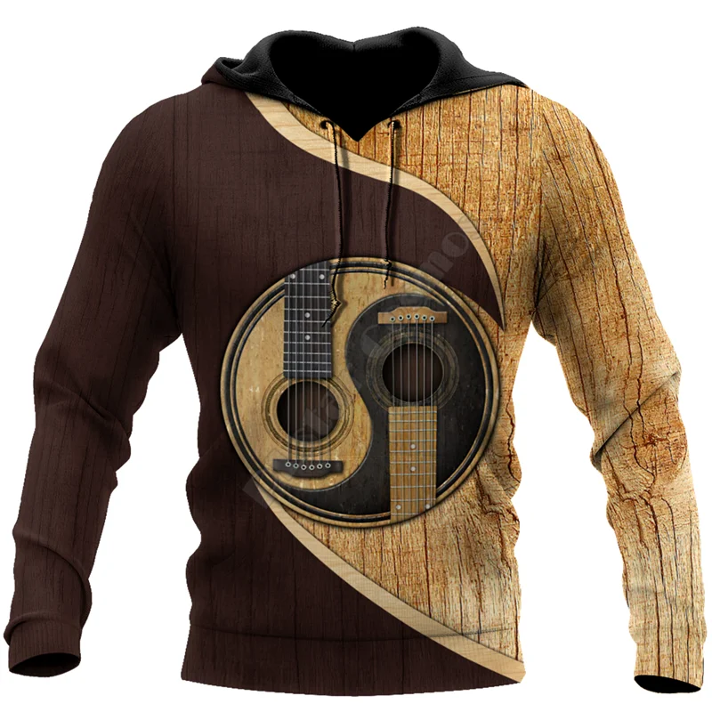 

Guitar Yin And Yang Musical Instrument 3D All Over Printed Hoodies zipper hoodie women For men Pullover streetwear Unisex Shirts