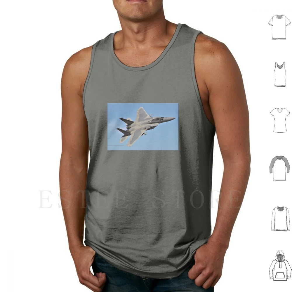 F-15 Eagle In Afterburner Tank Tops Vest Cotton F 15 F15 Eagle F 15 Eagle Fighter Pilot Fighter Pilot Fighter Jet Usaf Air