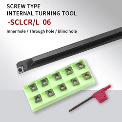 Turning Tool SCLCR/L S06K-SCLCR S10K-SCLCR S16Q-SCLCR Internal Lathe Boring Bar Tools For CCMT06 Turning Carbide Inserts