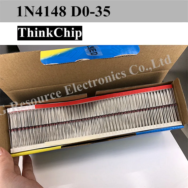(100 Pcs) 1N4148 DO-35 500MW ความเร็วสูงสลับไดโอด Diode 100โวลต์