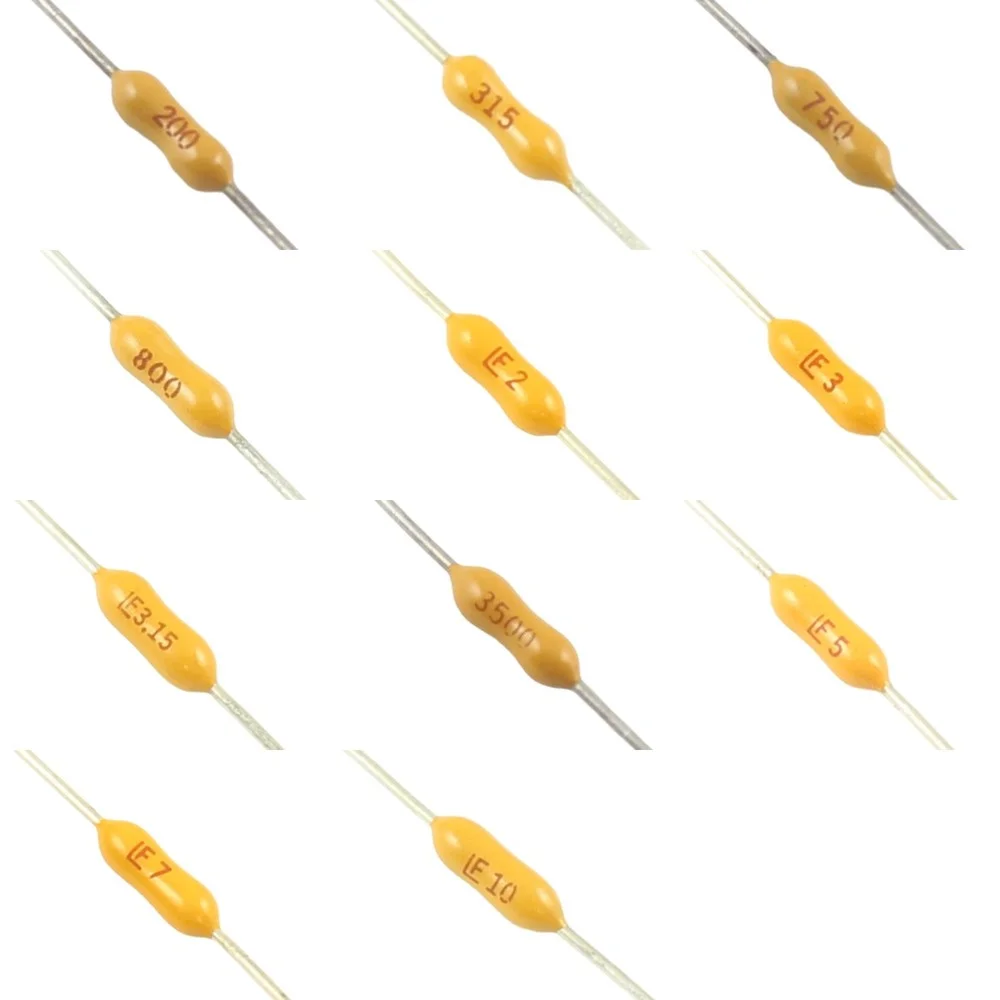 10 قطعة LF جدا سريع المفعول FF بيكو 491 محوري الصمامات 0.2A 200mA 0.315A 315mA 0.75A 750mA 0.8A 800mA 2A 3A 3.15A 3.5A 5A 7A 10A 125V