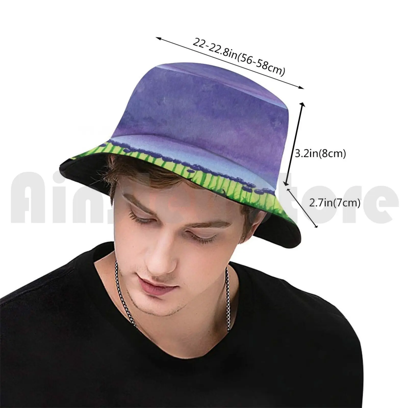 Scottie Dog 'Giant Allium' Sun Hat 806 Bucket Hat Scottie Dog Scottish Terrier Giant Allium Flowers