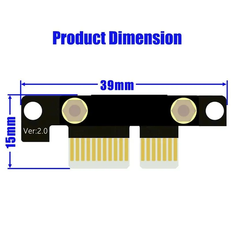 90 Degree Pci-E Pci Express 1X To 1X Slot Riser Card Converter Extender Ribbon Adapter Extension Cable Pci-E X1 20CM 30CM