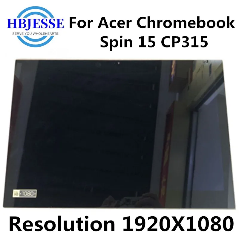 

FHD 15.6'' B156HAB02.0 For Acer Chromebook Spin 15 CP315 1H-P4VG CP315-1H-P1K8 N17Q9 Laptop LCD Touch Screen Digitizer Assembly