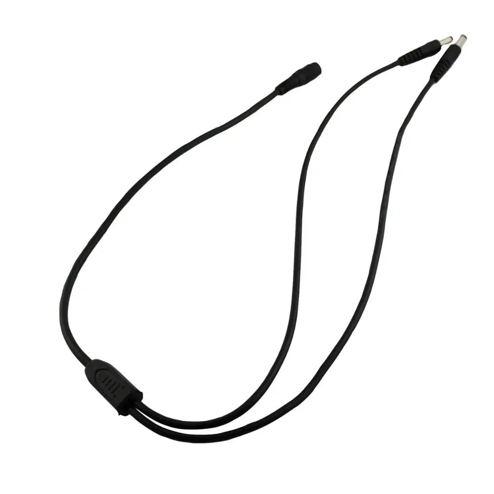 1 كابل تمديد طاقة تيار مستمر ، 5.5 مللي متر × 2.5 مللي متر أنثى إلى مزدوج 5.5 × 2.5 مللي متر ذكر Y ، كابل موصل CCTV 10A 70 سنتيمتر