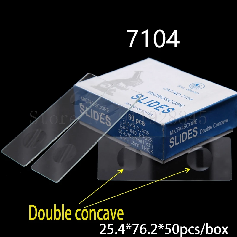 Caja de portaobjetos de vidrio para microscopio, cubierta de sección de experimento biológico, suministros de laboratorio con tobogán de vidrio