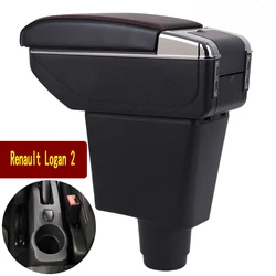 Arm Rest Dacia Sandero Armrest Box Center Console Central Store Content Storage with Cup Holder Ashtray USB Interface
