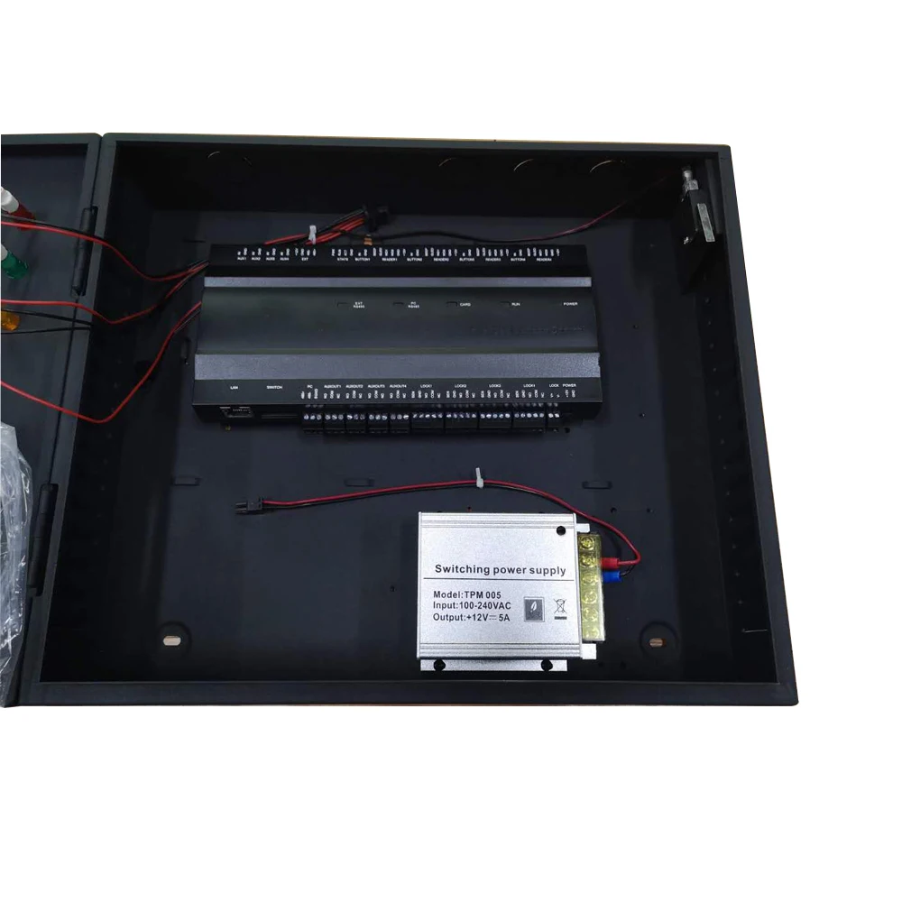 Tcp/Ip Access Control Board 1 2 4 door Security Access Controller with Back Up battery Function 5A Power Box