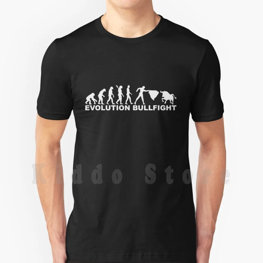 Camiseta Bullfight Evolution para hombre, algodón, S-6xl, Evolution Bullfight Bulls, deportes animales, torero, matador, España, lidia de toros
