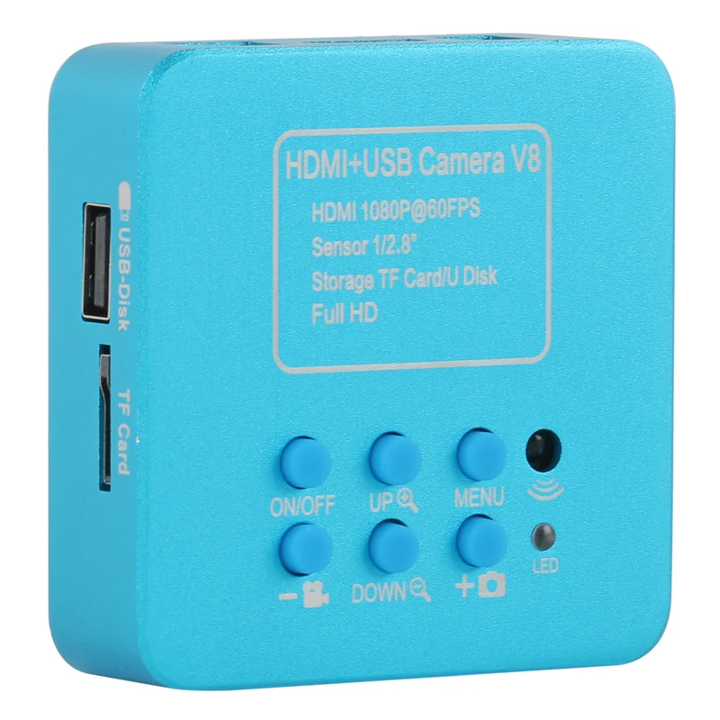 Kamera mikroskopowa IMX307 HDMI USB TF 1080P do laboratorium przemysłowego + obiektyw C-MOUNT do telefonu, tabletu, PC, PCB, IC, obserwacji, lutowania, napraw
