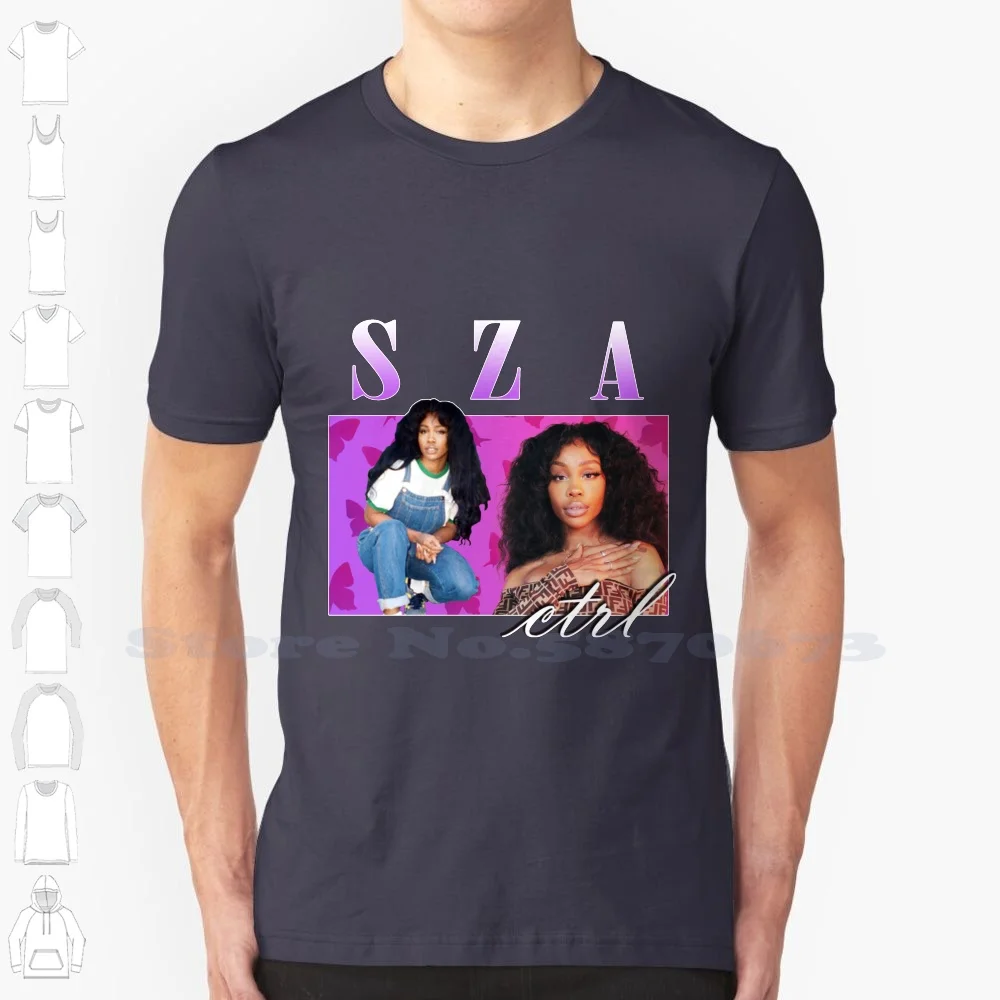 Sza Retro Vintage Hip Hop Tee 90'S Aesthetic 100% Pure Cotton T-Shirt Sza Rnb Ctrl Doja Cat Retro Kendrick Lamar Vintage